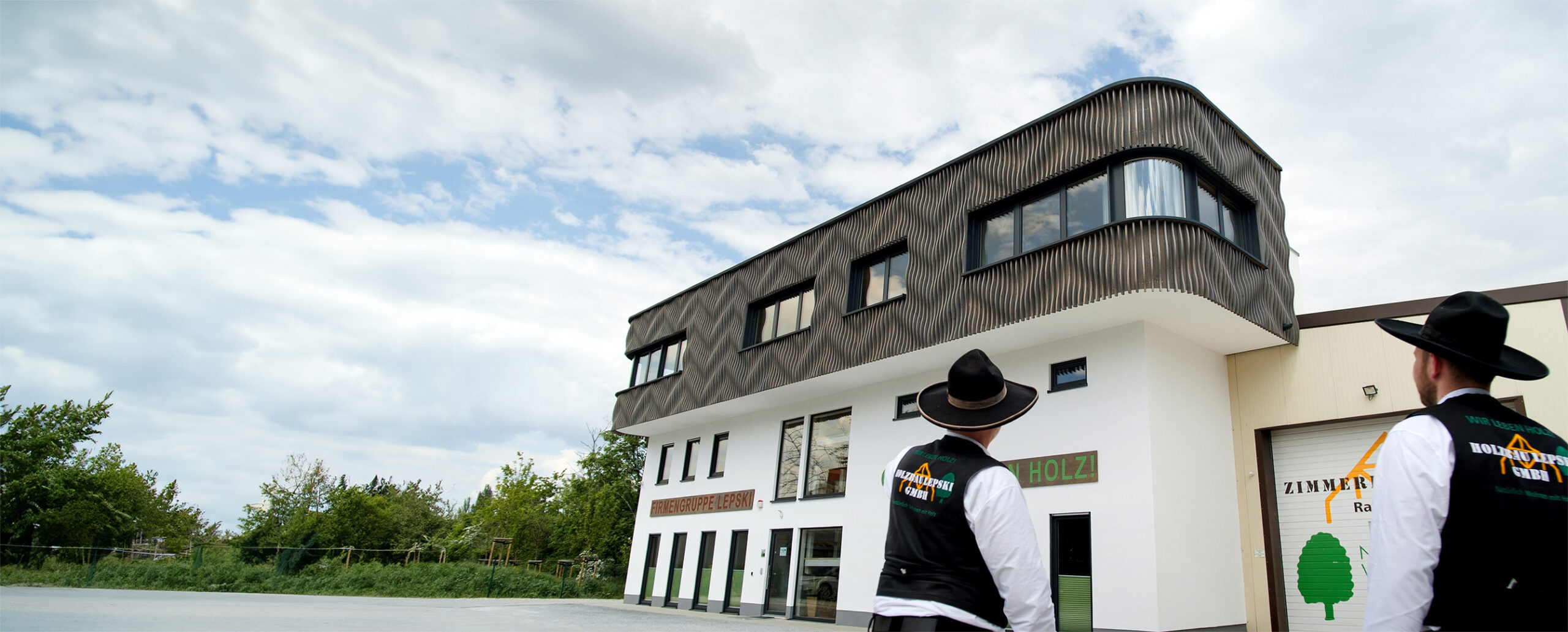 Firmengebäude der Holzbau Lepski GmbH in Dresden-Reick